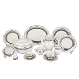 Falkenporzellan Dinner Set, 112 Pieces -Silver -Porcelain