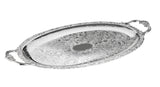 Queen Anne Oval Tray with Handles -47.5x26.5cm -Silver Plated