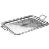 Queen Anne Oblong Tray with Handles -63x34cm -Silver Plated