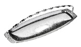 Queen Anne Sandwich Tray Swing Handle -40x15cm -Silver Plated