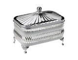Queen Anne Oblong Butter Dish -13x8.5cm -Silver Plated