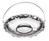 Queen Anne Cake Plate with Swing Handle -22.5 Dia cm -Silver Plated