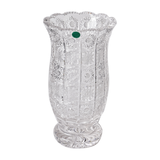 Bohemia Crystal Vase with Base -Hand Cut -25.5 cm