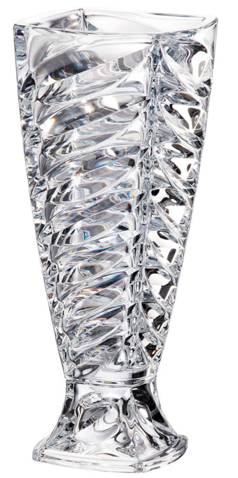 Bohemia Crystal Vase Wave Design -37.5cm
