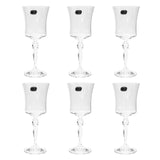 Bohemia Crystal Goblet Set, 6 Pieces -250 ml