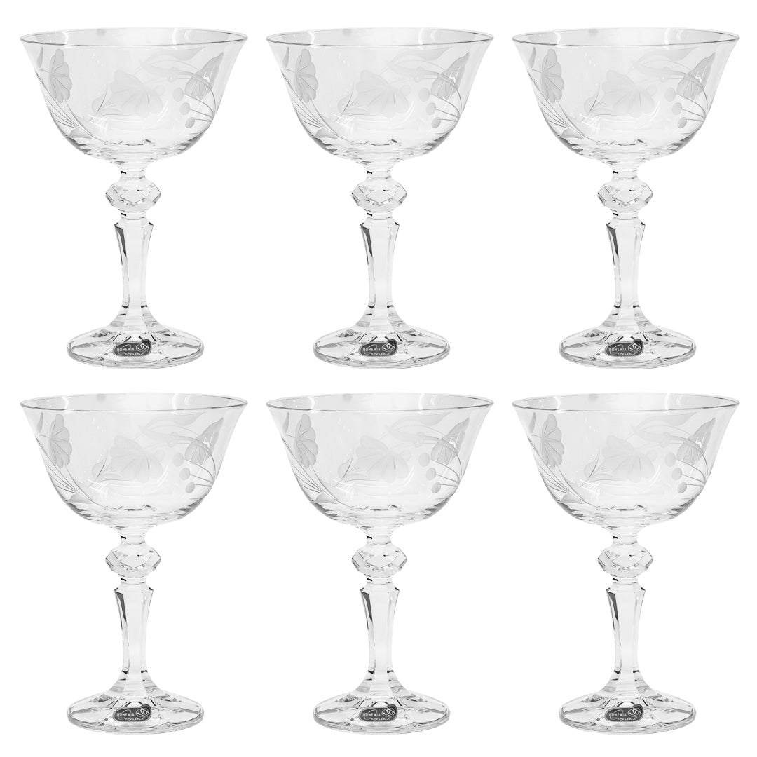 Bohemia Crystal Cocktail Set, 6 Pieces -180 ml