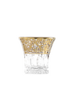 Bohemia Crystal Tumbler Set, 6 Pieces -Gold