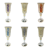 Bohemia Crystal Flute Set, 6 Pieces -150 ml