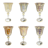 Bohemia Crystal Goblet Set, 6 Pieces -220 ml