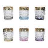 Bohemia Crystal Tumbler Diamond Set, 6 Pieces -230 ml