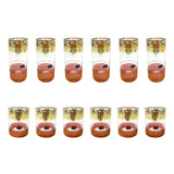 Bohemia Crystal Longdrink & Tumbler Set, 12 Pieces -Red & Gold