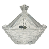 ﻿Bohemia Crystal Bonbonniere with Cover -21.5 cm