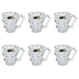 Bohemia Crystal Tea Cups, 6 Pieces