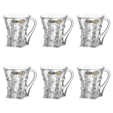 Bohemia Crystal Tea Cups, 6 Pieces -130 ml