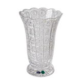 Bohemia Crystal Vase with Base -Hand Cut -25.5 cm