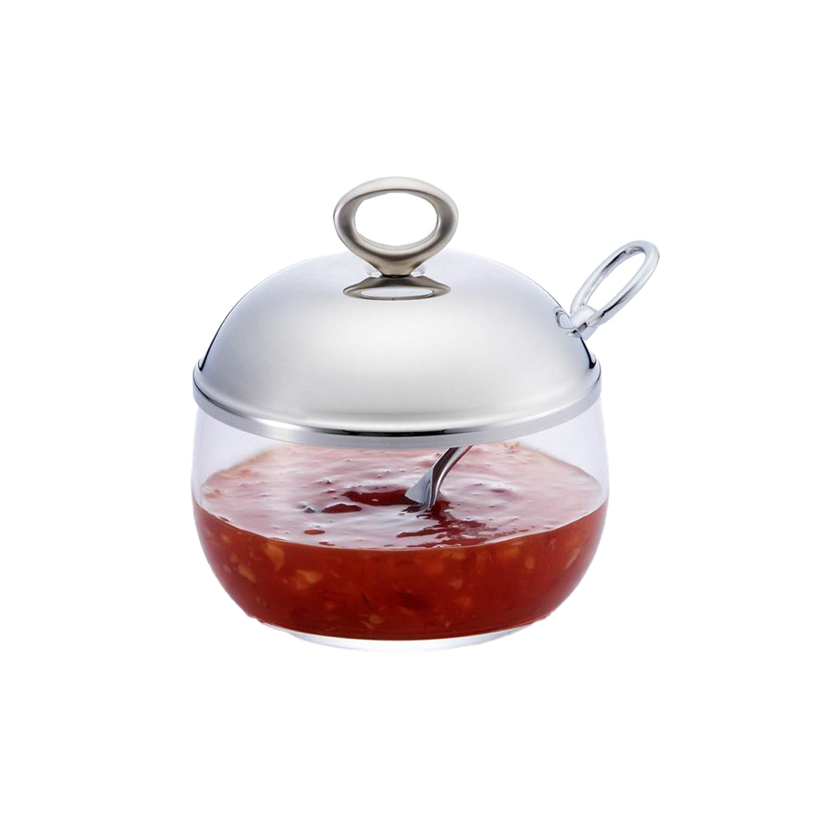 Sugar Pot with Spoon -Stainless Steel 18/10