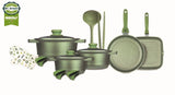 Risoli Dr. Green Cookware Set 17 Pieces