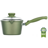 Risoli Milkpot with Glass Lid and Handle Dr. Green -16cm