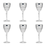 Bohemia Crystal Goblet Set, 6 Pieces -220 ml