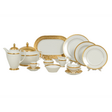 Falkenporzellan Dinner Set, 112 Pieces -Gold -Porcelain