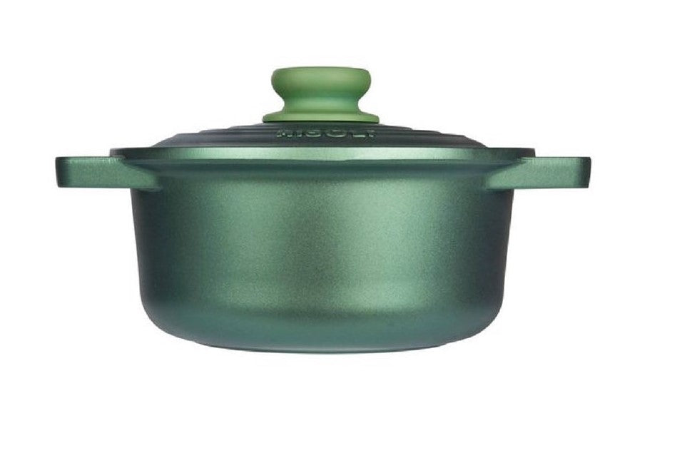 Risoli Dr. Green Pot with Lid and Handles -24cm